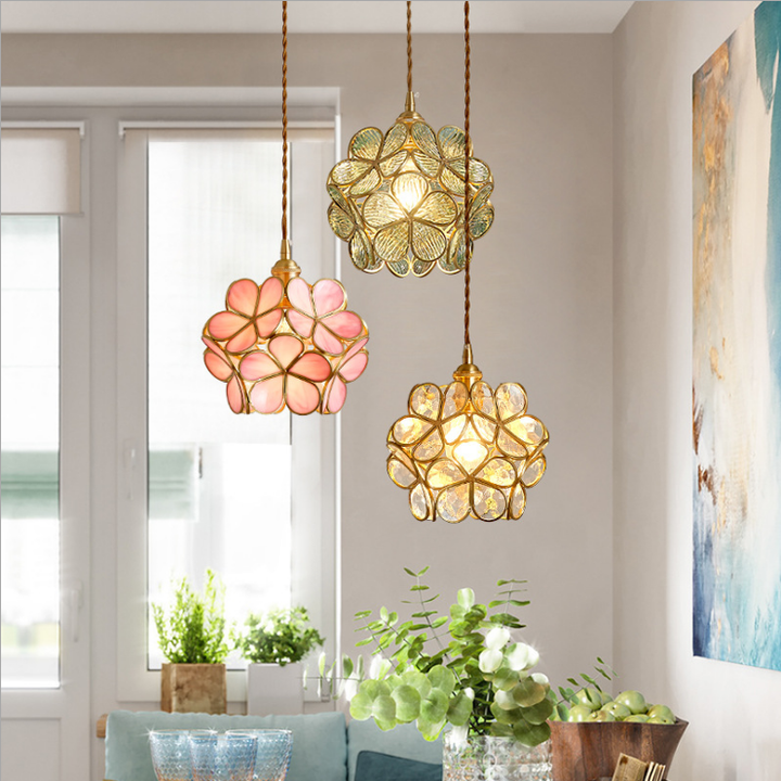 SUSPENSION FLEUR| SPRING Rose Orangé