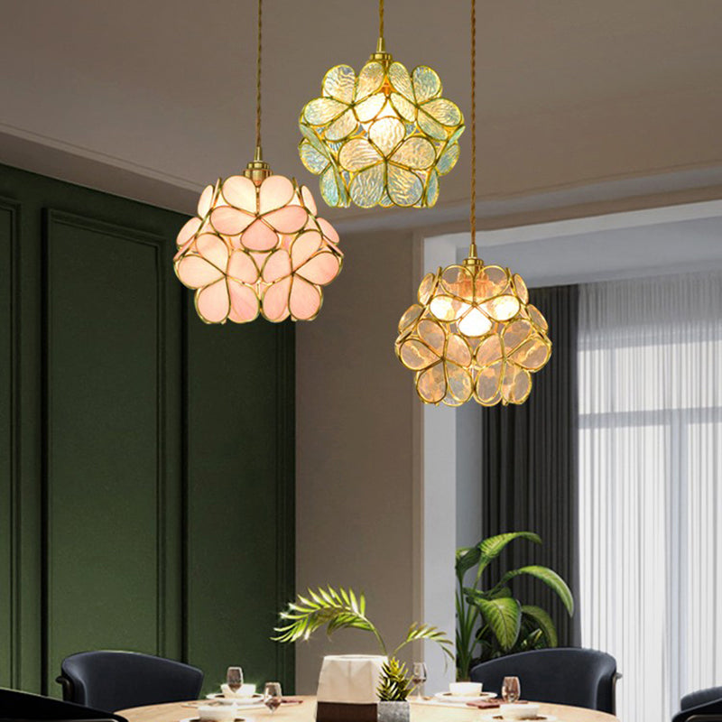 SUSPENSION FLEUR| SPRING Rose Orangé