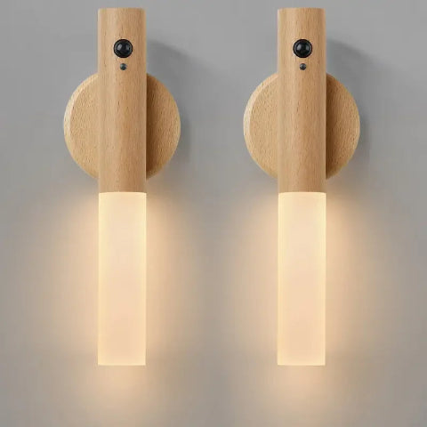 applique murale bois Bois clair Lot de 2 Appliquess