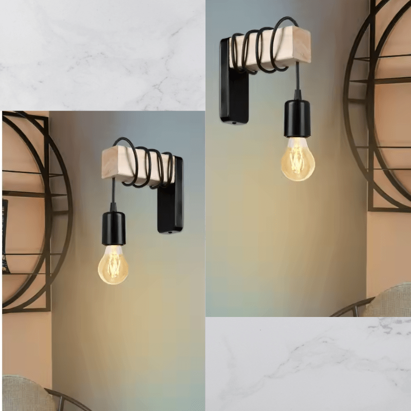 APPLIQUE MURALE BOIS Livio - Lumière de Léora