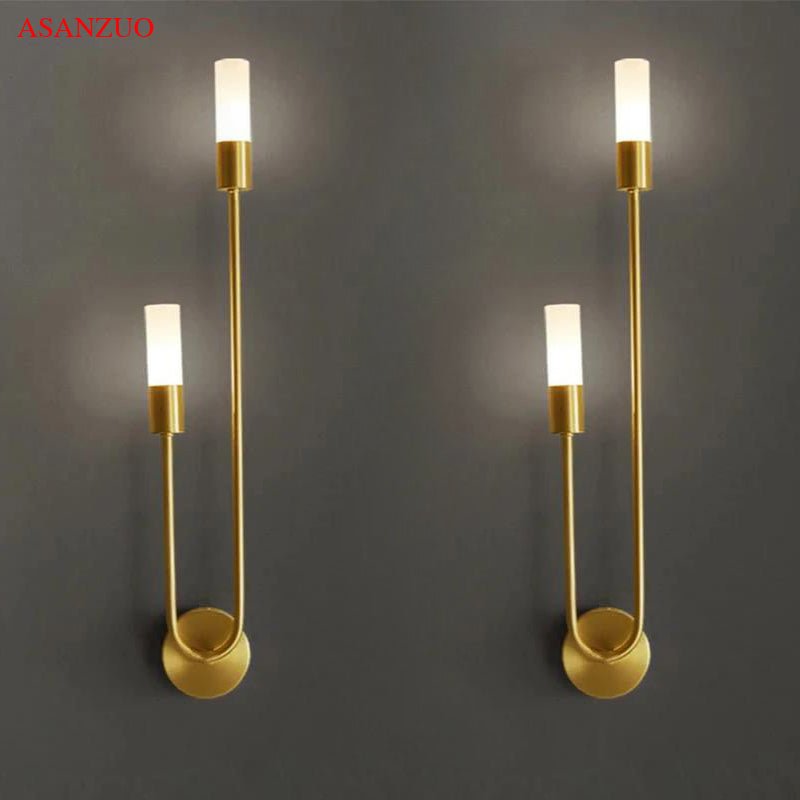 APPLIQUE MURALE DORÉE | Chandelier - Lumière de Léora