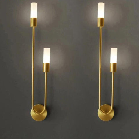 applique murale doree chandelier-bras droits