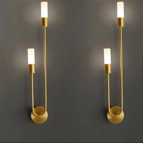 applique murale doree chandelier-bras gauches