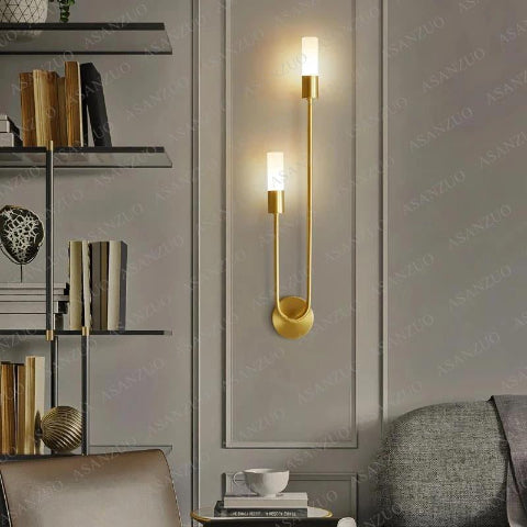 applique murale doree chandelierauche