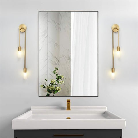 applique murale doree chandelier-salle de bain