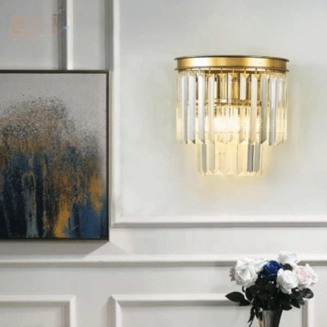 APPLIQUE MURALE DORÉE | Queen - Lumière de Léora