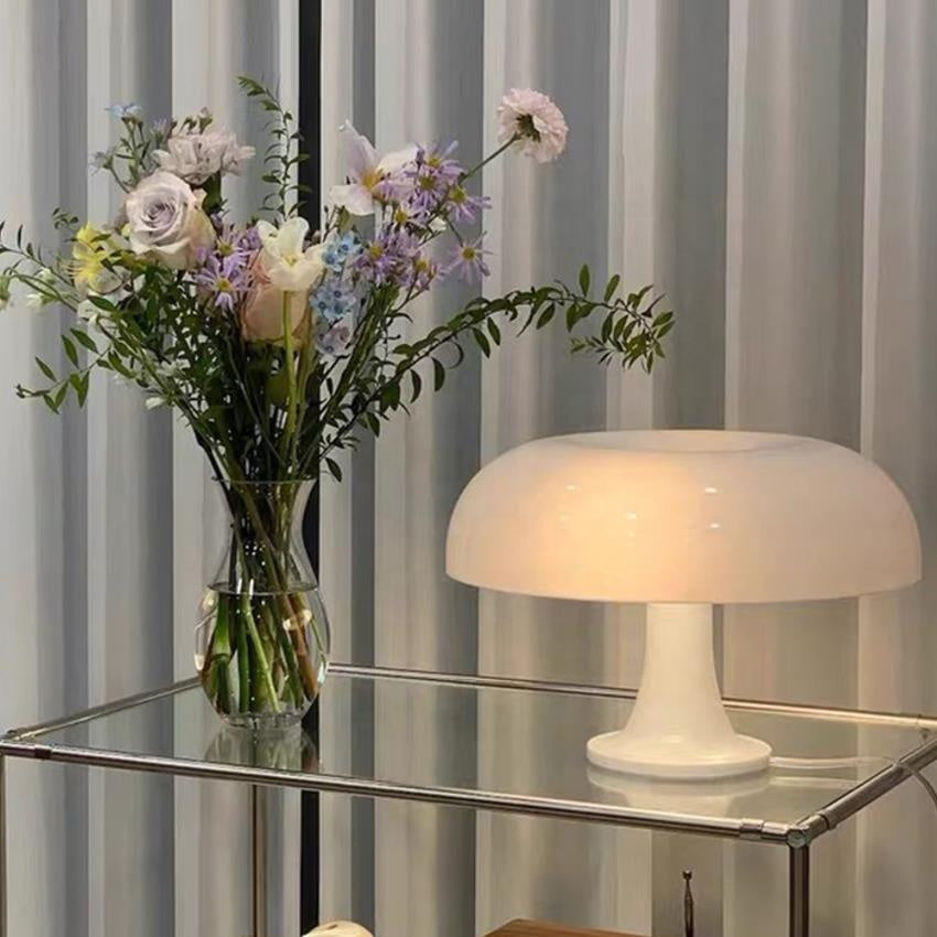 LAMPE CHAMPIGNON BLANCHE| Pure