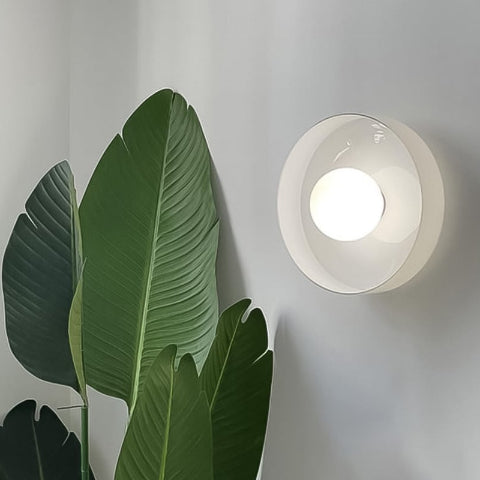 plafonnier vintage ambre blanc