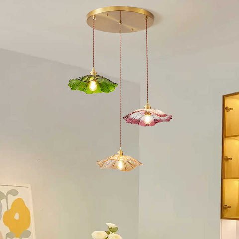 SUSPENSION FLEUR | Floral Blanc - Lumière de Léora