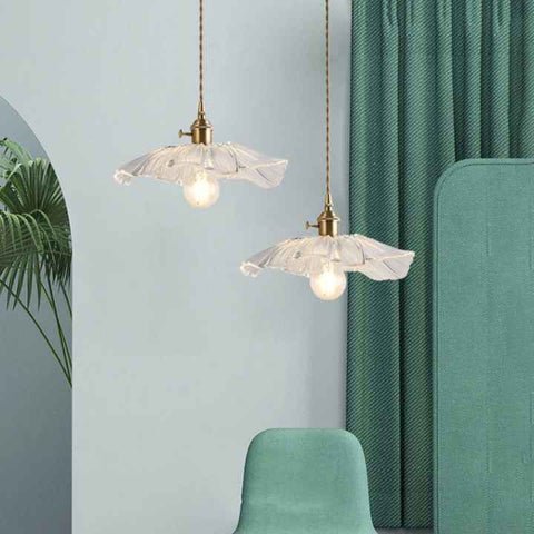 SUSPENSION FLEUR | Floral Blanc - Lumière de Léora