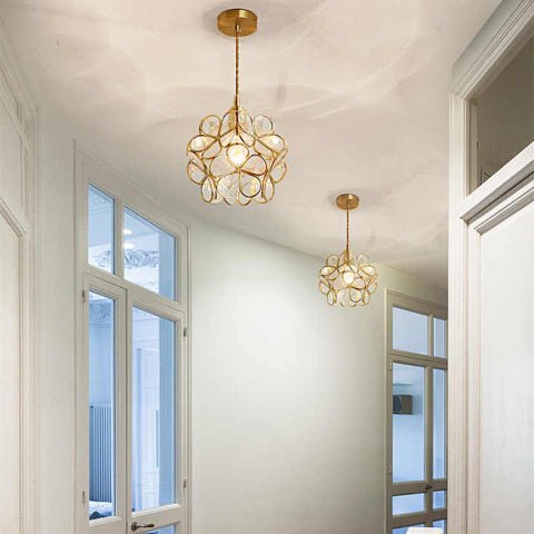 SUSPENSION FLEUR| SPRING Crème - Lumière de Léora
