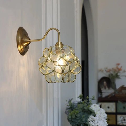 SUSPENSION FLEUR| SPRING Crème - Lumière de Léora