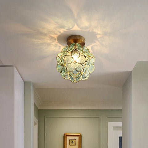 SUSPENSION FLEUR| Spring Vert - Lumière de Léora