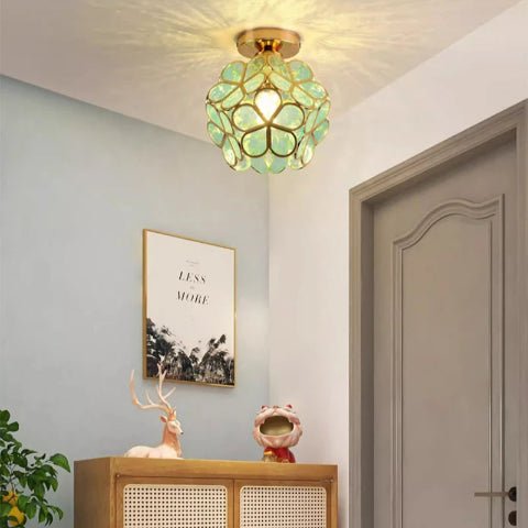 SUSPENSION FLEUR| Spring Vert - Lumière de Léora