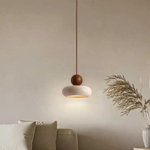 suspension japonaise bois fonce