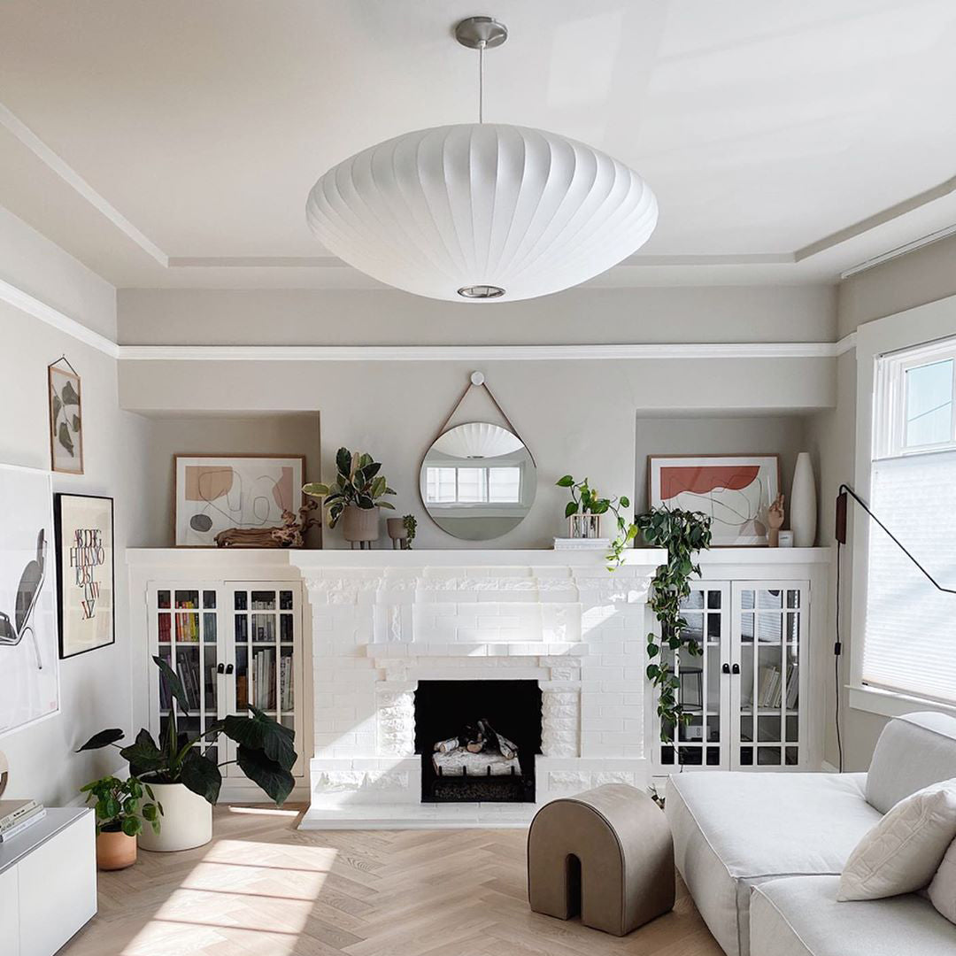 Suspension en tissu | Lune plissée