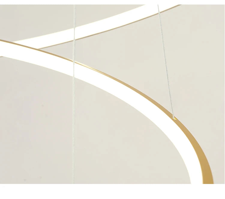 Suspension lignes lumineuses Noda 2 ANNEaux