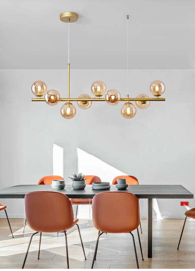 Suspension en verre fumé —  HORIZON Smoky