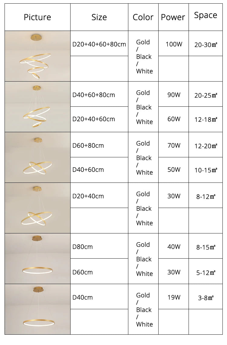 Suspension lignes lumineuses Noda 2 ANNEaux