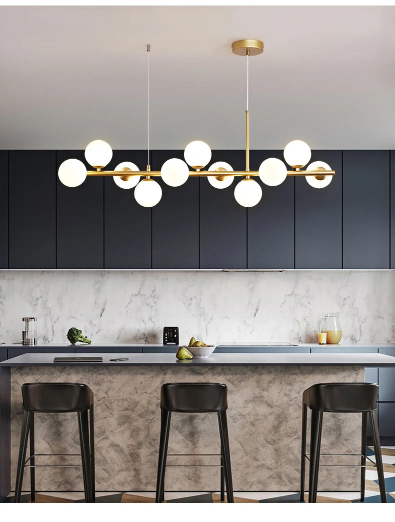 Suspension en verre fumé —  HORIZON Smoky