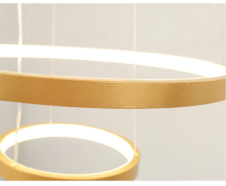 Suspension lignes lumineuses Noda 2 ANNEaux