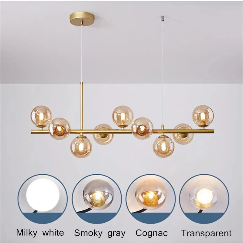 Suspension en verre fumé —  HORIZON Smoky