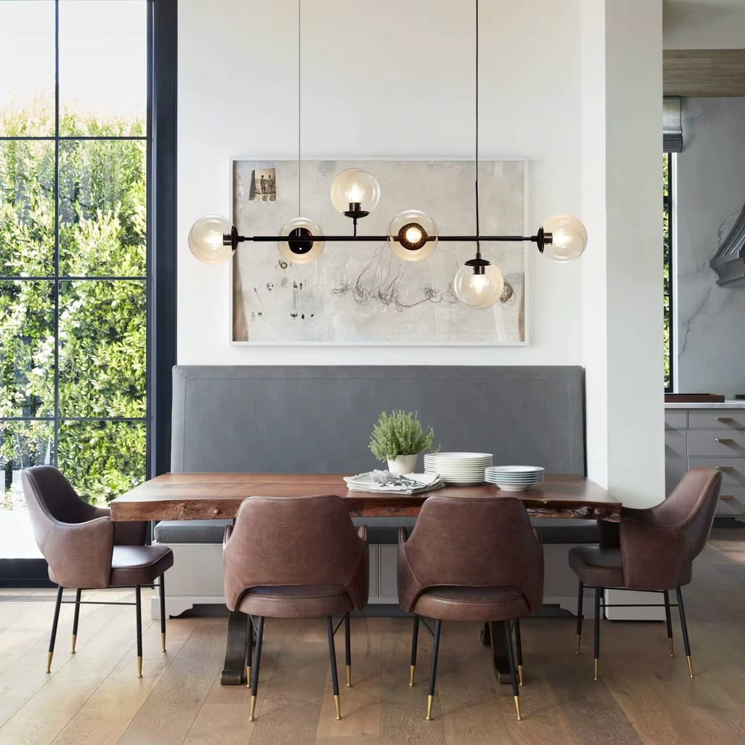 Suspension en verre fumé —  Horizon SMOKY