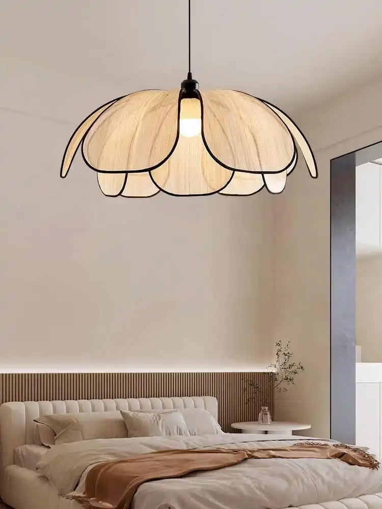 Vintage tissé à la main Lotus salle à manger lustre chambre salon lampe art européen et américain atmosphère éclairage lampes E27