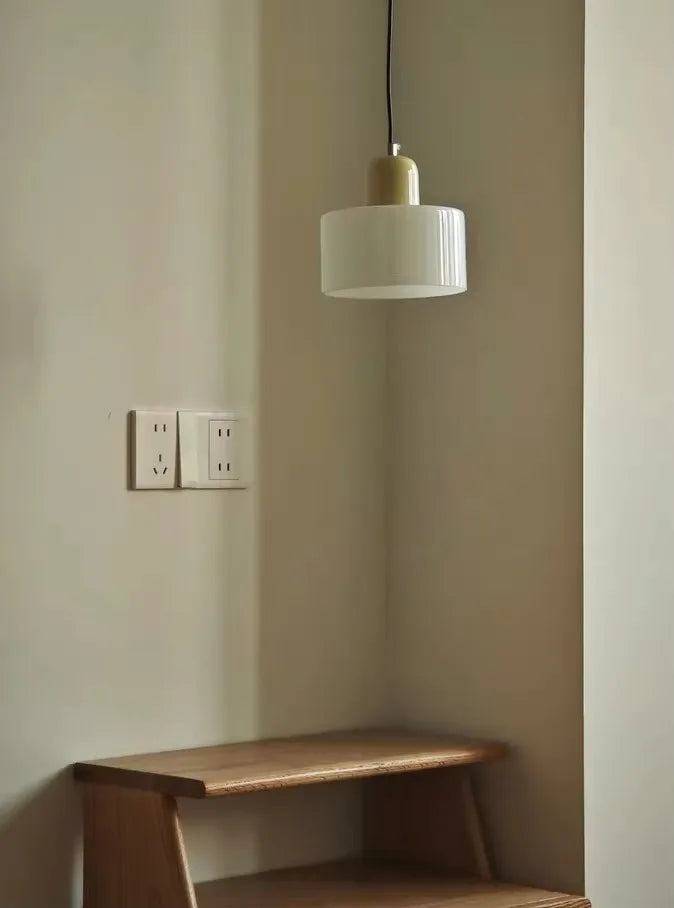 LAMPE SUSPENTUE | VINTAGE Tulipe Brun