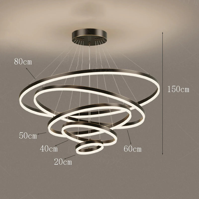 SUSPENSION LED | Entonnoir Noir