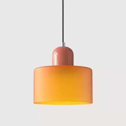 LAMPE SUSPENTUE | VINTAGE Tulipe Brun