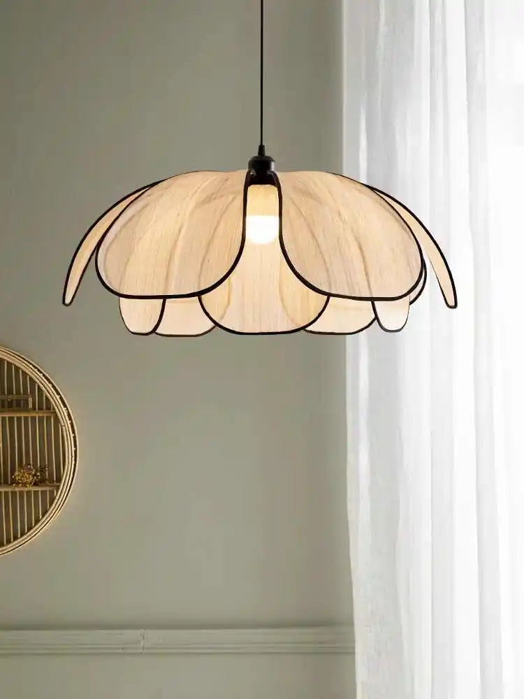 Vintage tissé à la main Lotus salle à manger lustre chambre salon lampe art européen et américain atmosphère éclairage lampes E27