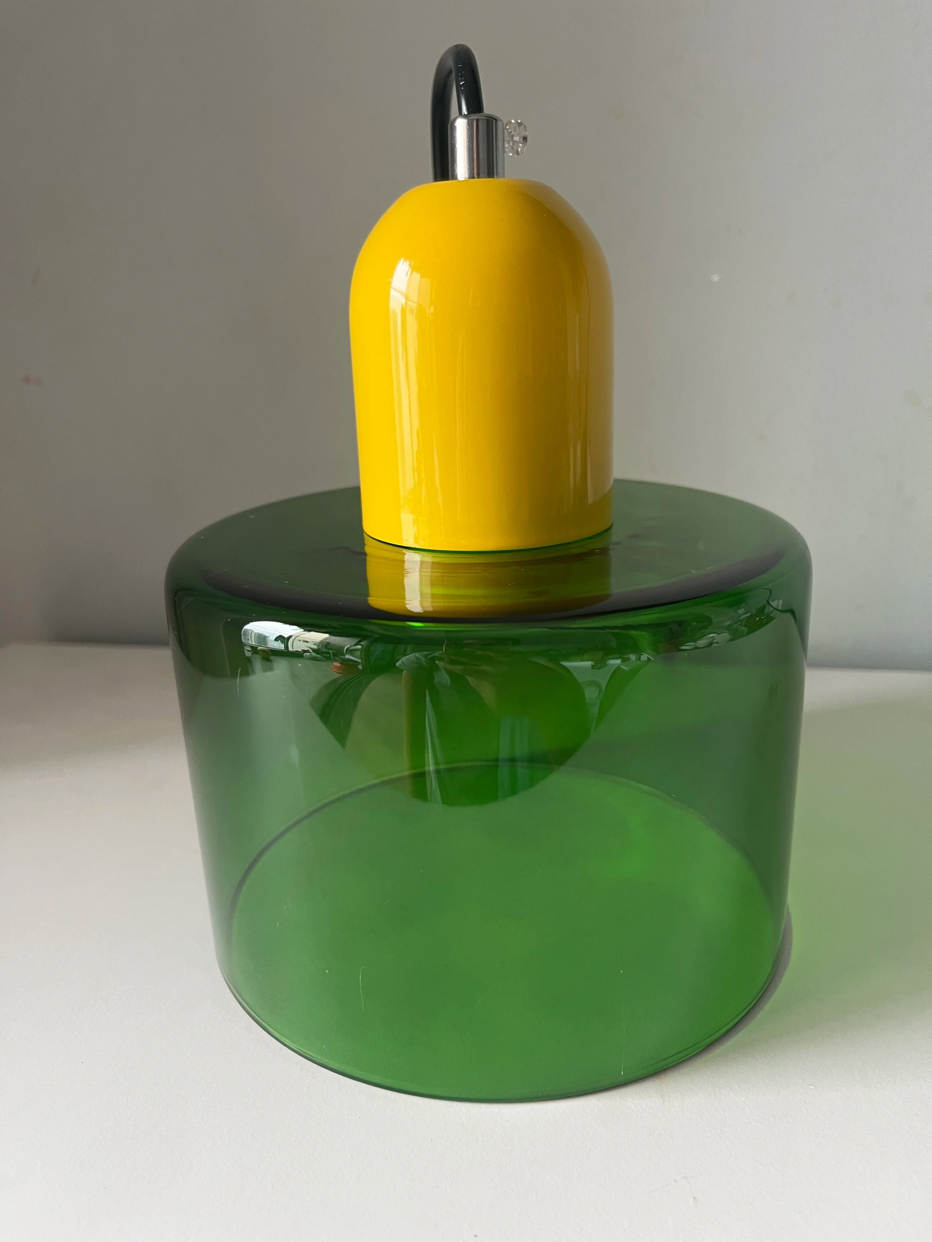 LAMPE SUSPENTUE | VINTAGE Tulipe Brun