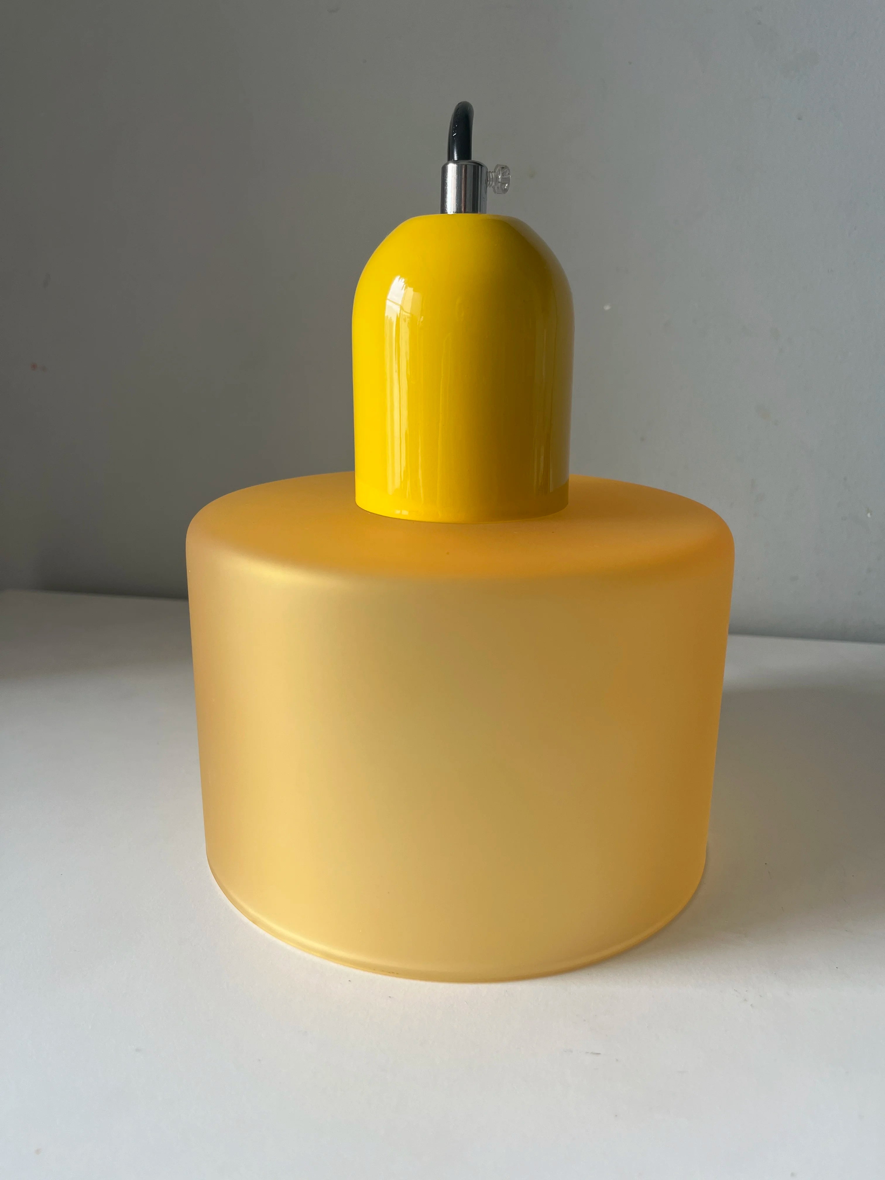 LAMPE SUSPENTUE | VINTAGE Tulipe Brun