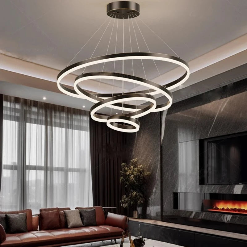 SUSPENSION LED | Entonnoir Noir