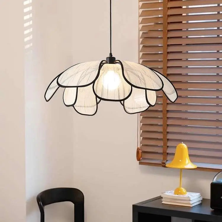 Vintage tissé à la main Lotus salle à manger lustre chambre salon lampe art européen et américain atmosphère éclairage lampes E27