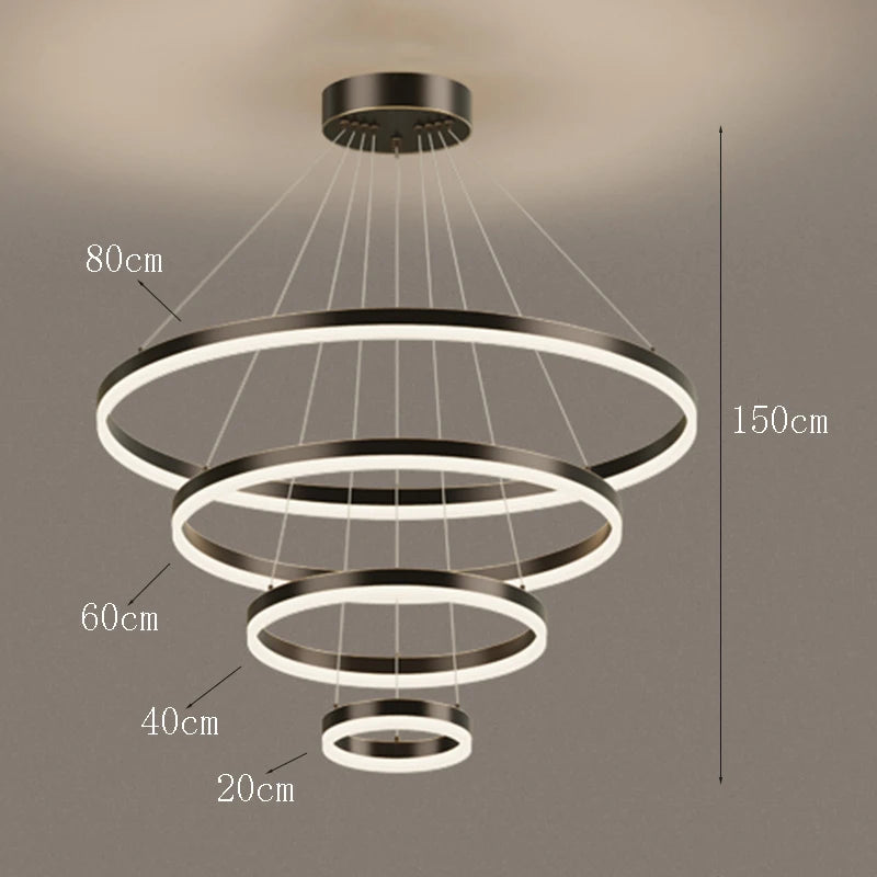 SUSPENSION LED | Entonnoir Noir