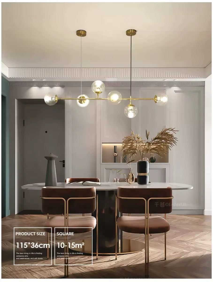 Suspension en verre ambré —  Horizon COGNAC