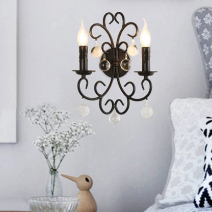 applique murale chandelier deux bras lampe de chevet