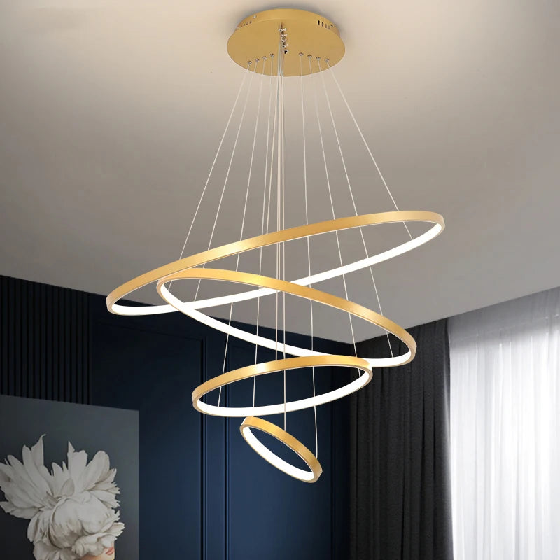 Suspension lignes lumineuses Noda 2 ANNEaux