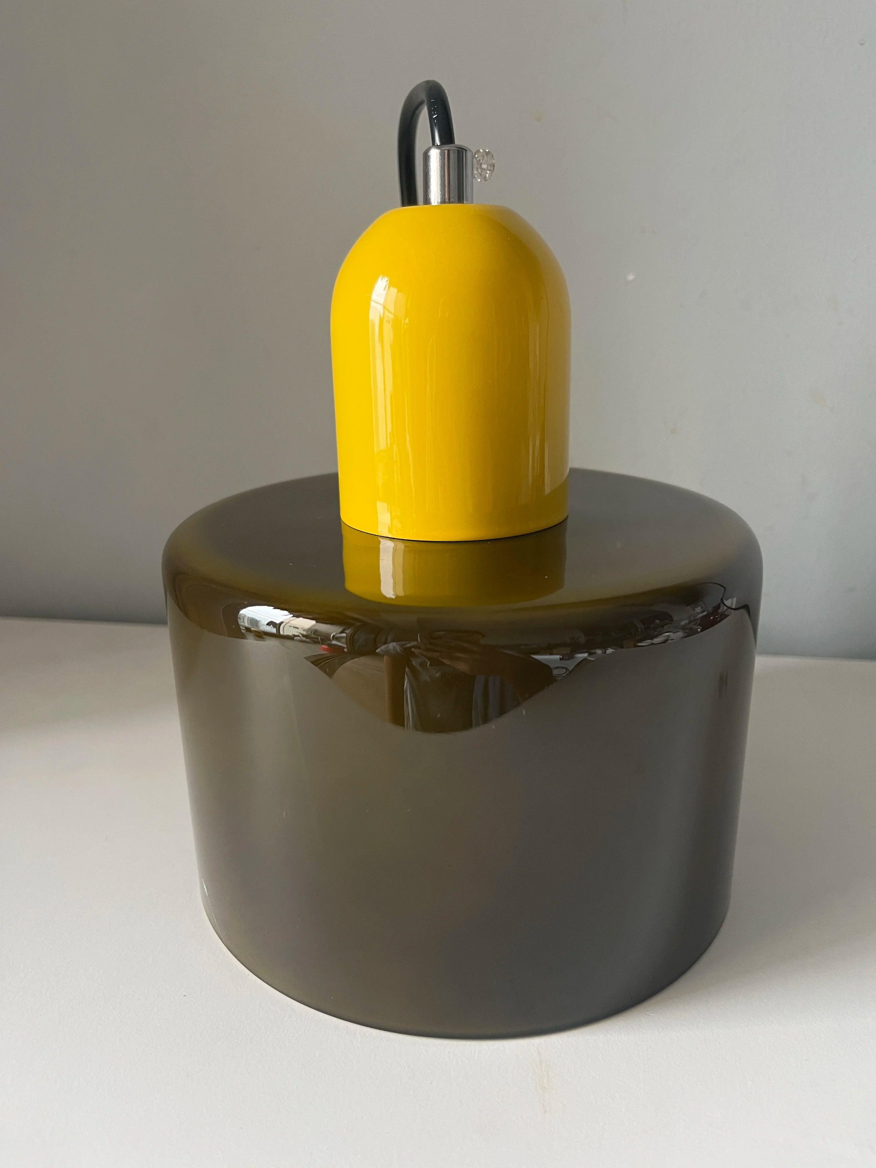 LAMPE SUSPENTUE | VINTAGE Tulipe Brun