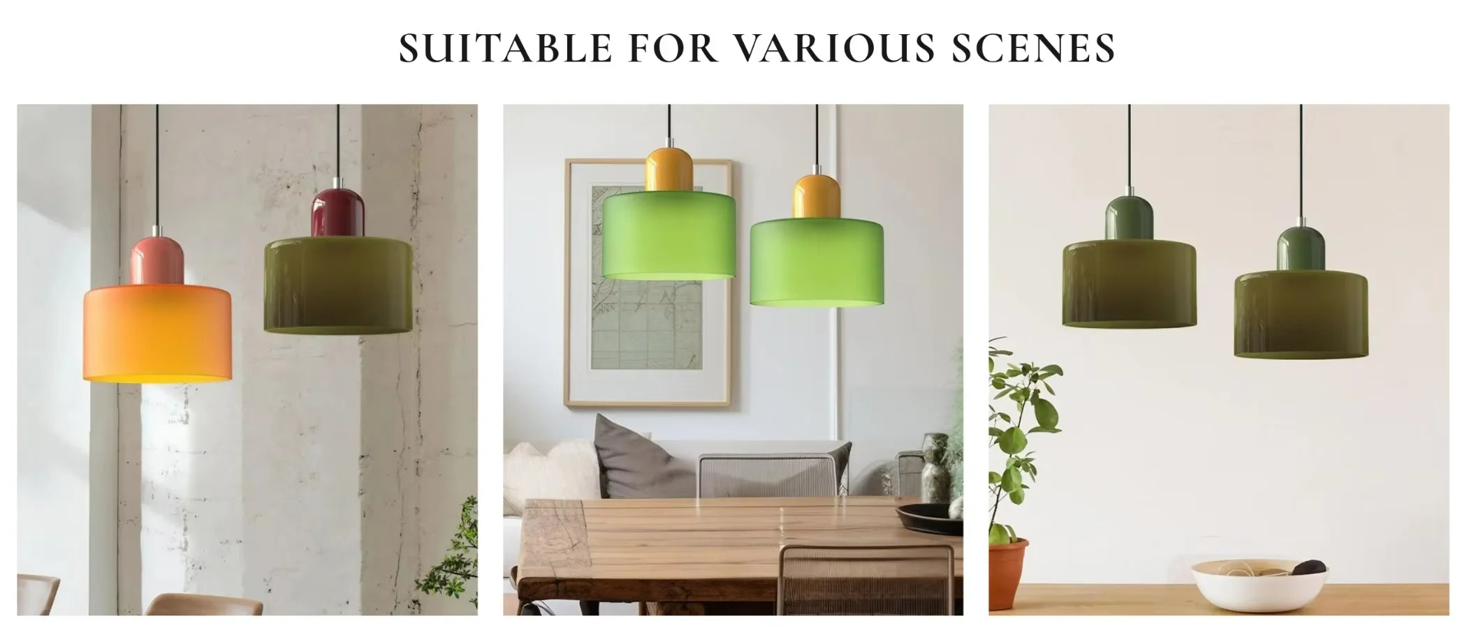 LAMPE SUSPENTUE | VINTAGE Tulipe Brun