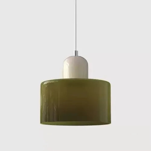 LAMPE SUSPENTUE | VINTAGE Tulipe Brun