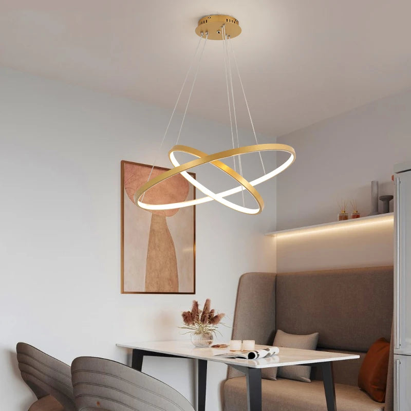 Suspension lignes lumineuses Noda 2 ANNEaux