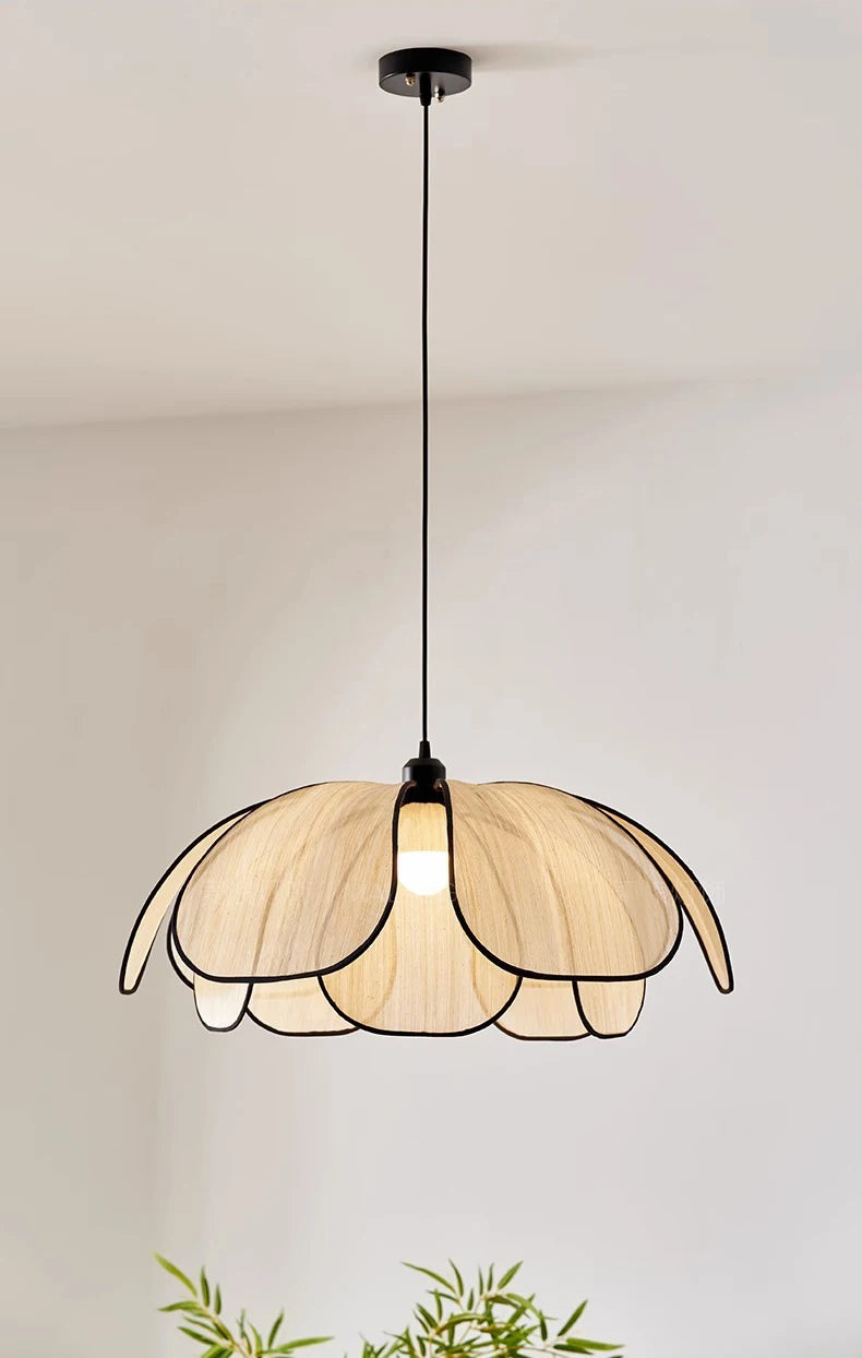 Vintage tissé à la main Lotus salle à manger lustre chambre salon lampe art européen et américain atmosphère éclairage lampes E27