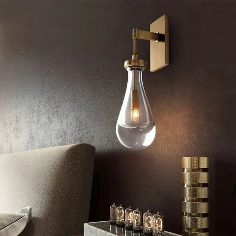 applique-murale-en-verre-goutte