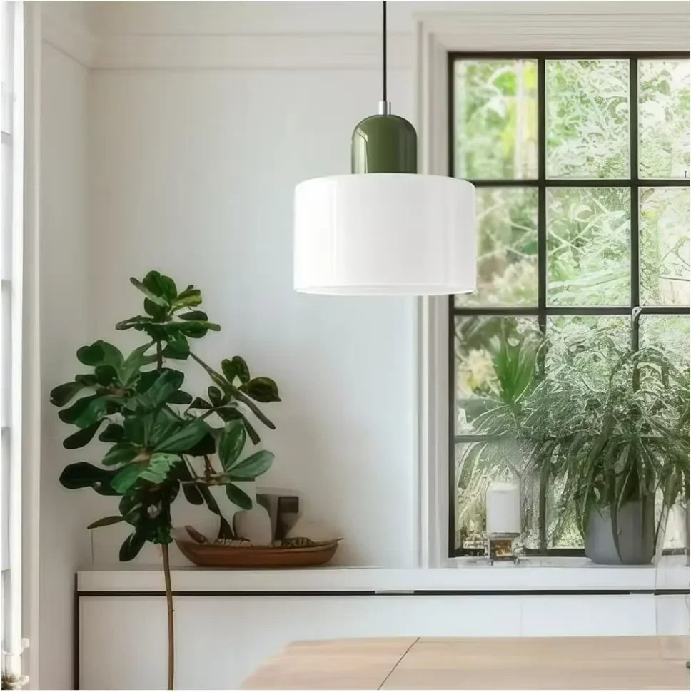 LAMPE SUSPENTUE | VINTAGE Tulipe Brun