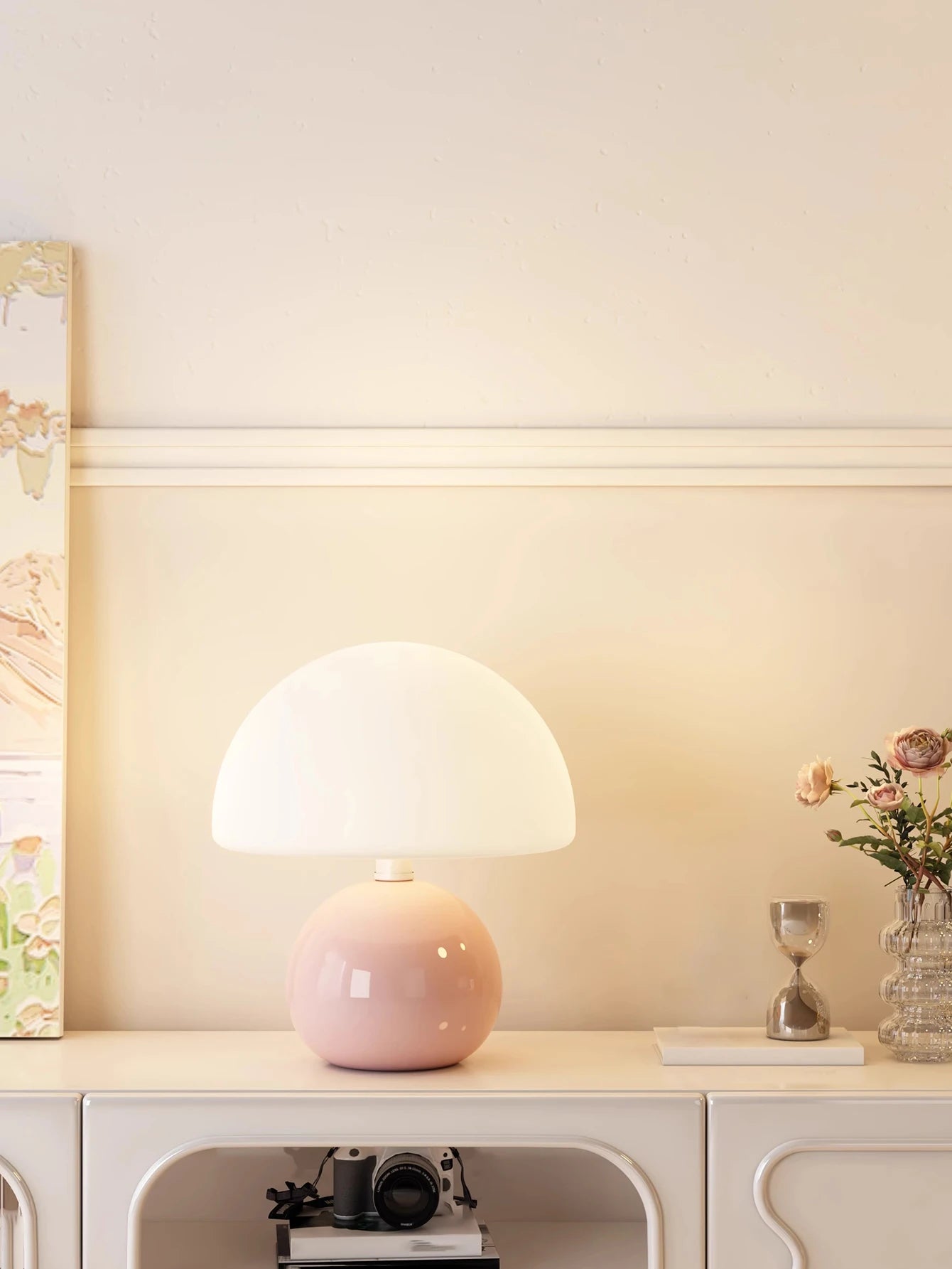 Lampe  rose
