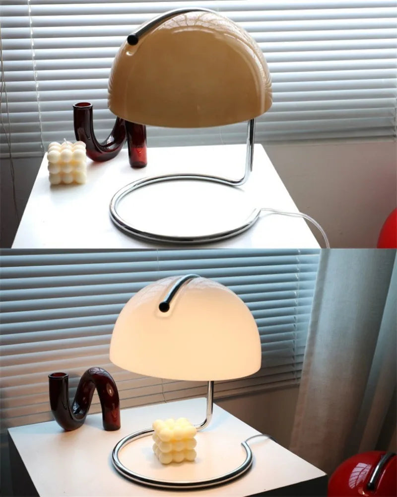 Lampe champignon orange |