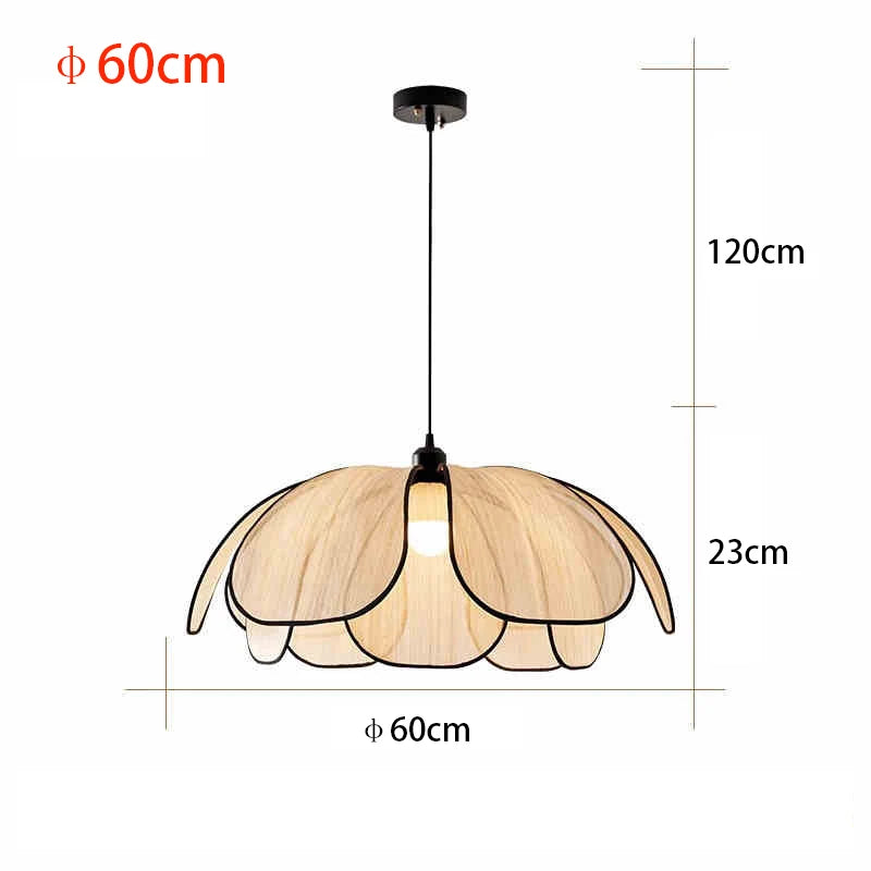 Vintage tissé à la main Lotus salle à manger lustre chambre salon lampe art européen et américain atmosphère éclairage lampes E27